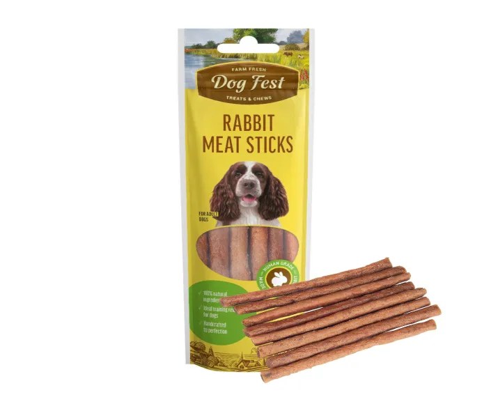 Buy Dogfest Meat Sticks Rabbit Dog Treats