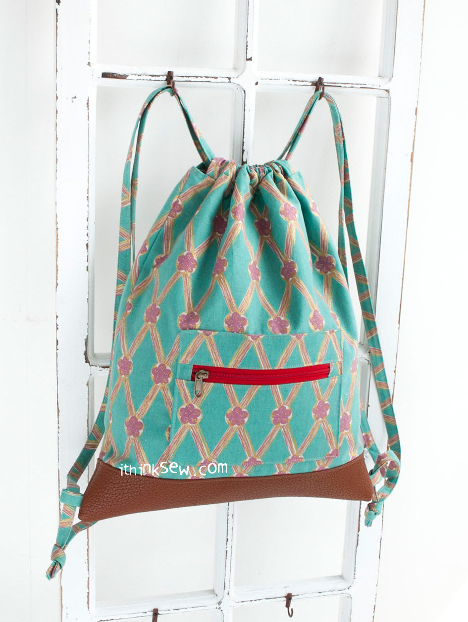 iThinksew Patterns and More Merida Drawstring Backpack PDF Pattern