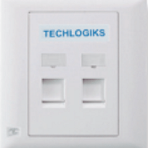 Techlogiks TLFPS2 Dual Face Plate Shuttered Straight Price in Dubai