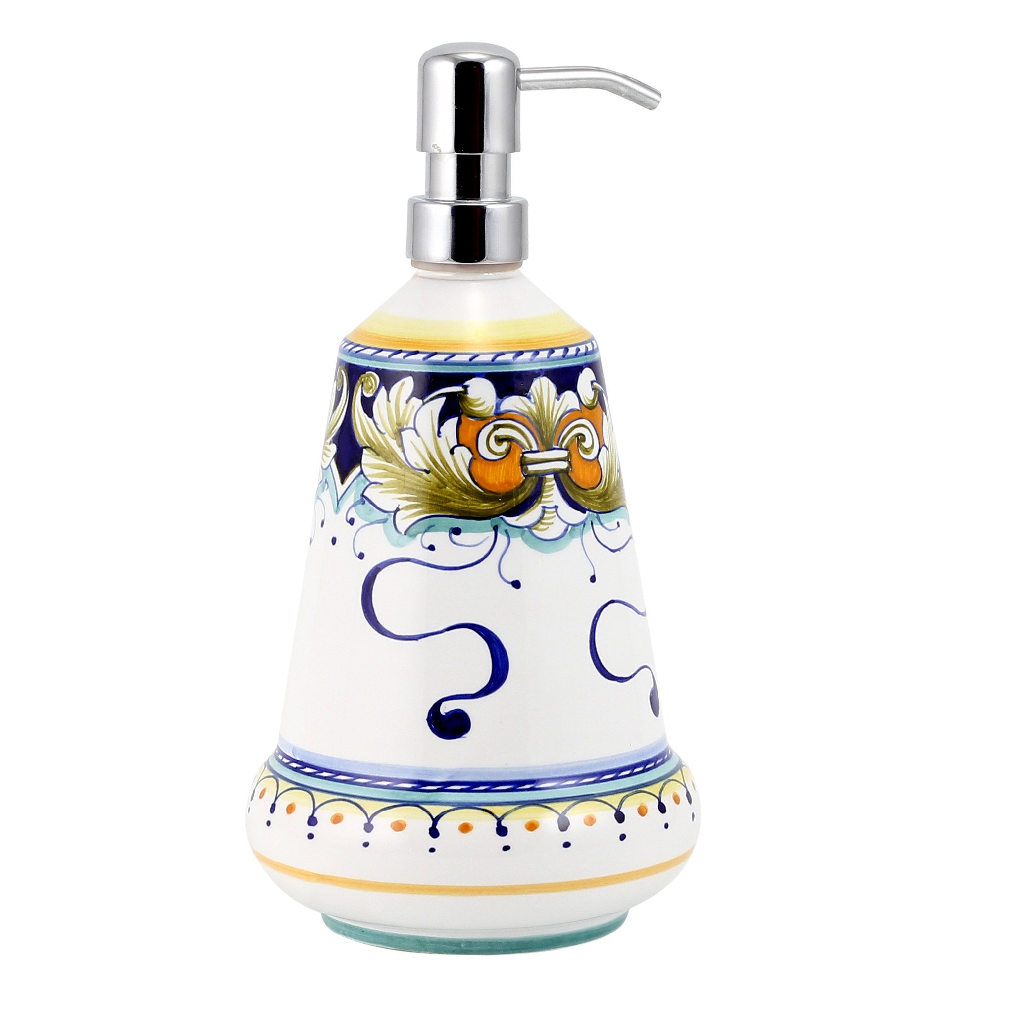 Deruta Foglie Kitchen Hand Soap Dispenser it is Made in Europe