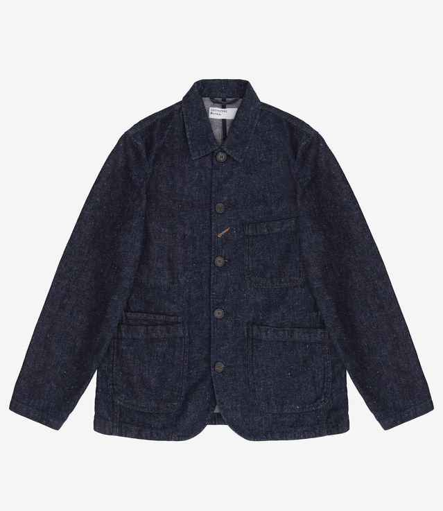 Shop Universal Works Bakers Jacket Future Denim Indigo at itk online store