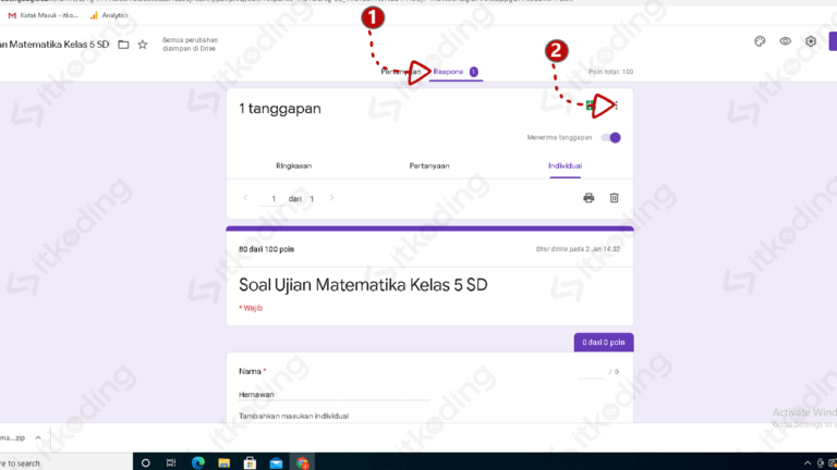 Cara Membuat Soal dan Melihat Hasil Nilai di Google Form