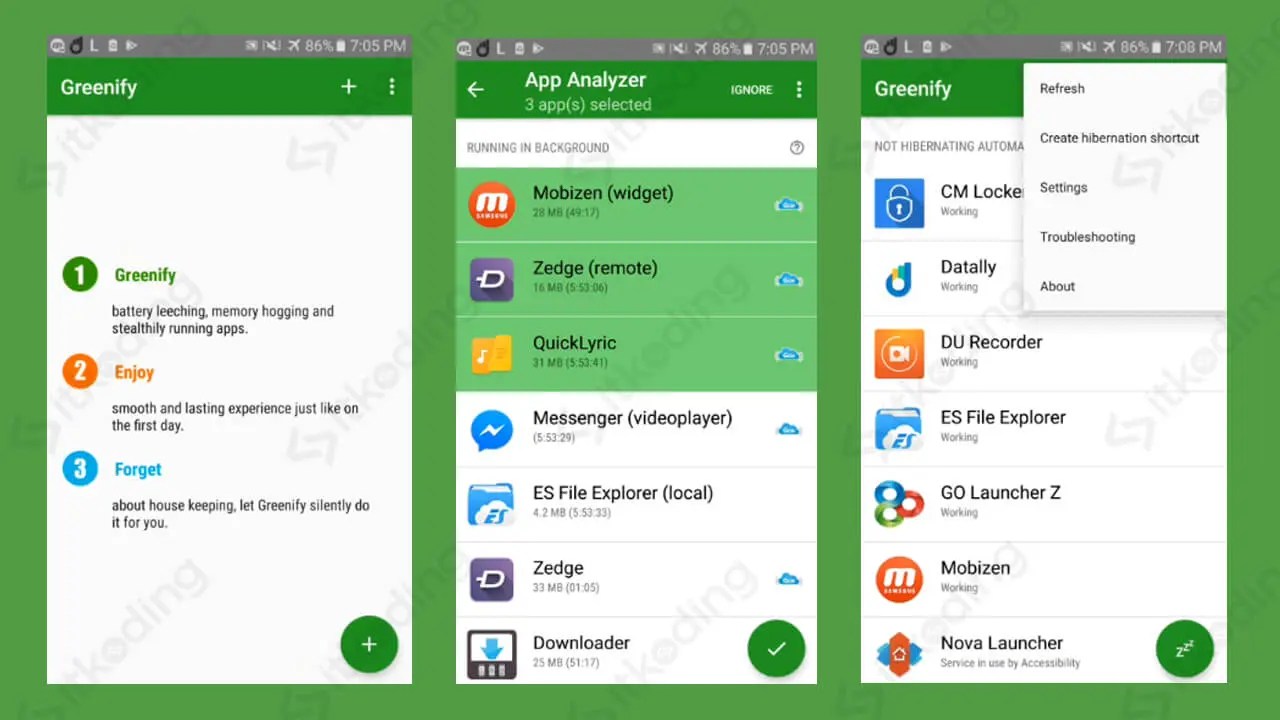 Cara Menggunakan Aplikasi Greenify agar Hemat Baterai
