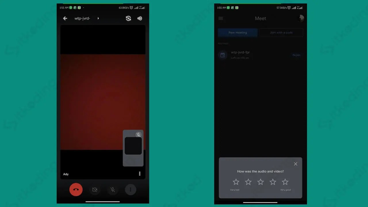 Cara Keluar dari Google Meet di HP dan Laptop