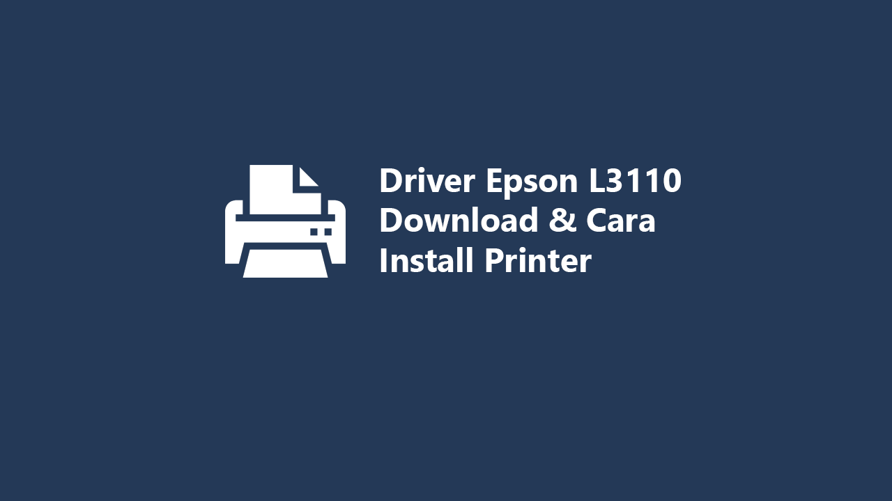 Download Install Scanner Epson L3110