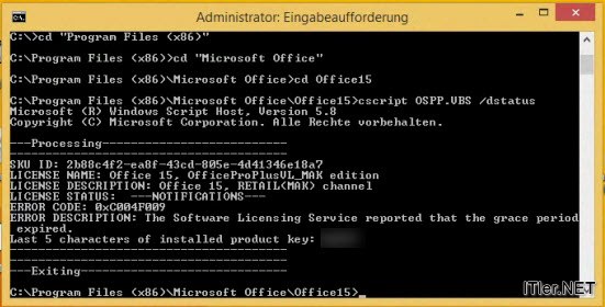 Office Key ändern einfach über die Eingabeaufforderung CMD