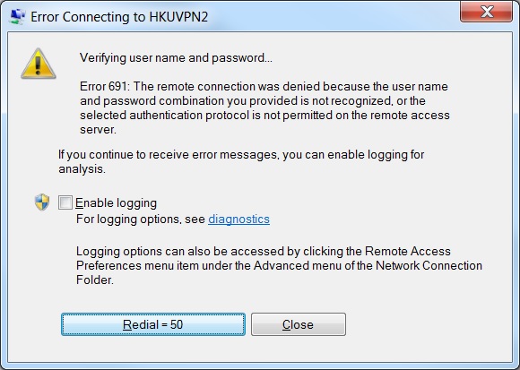 Reiboot network connection failed