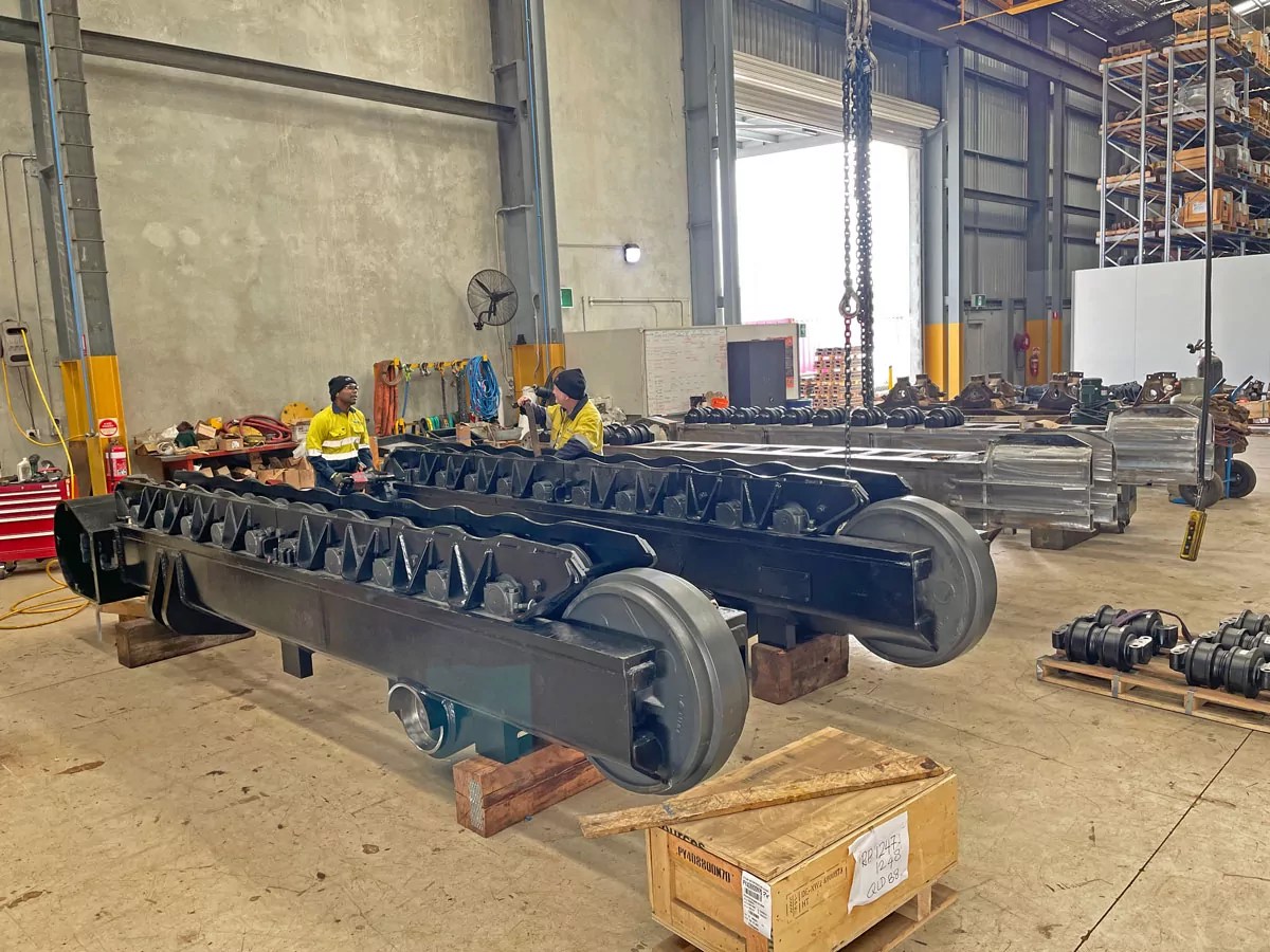 Excavators Service Dozer Track Frame Rebuilds