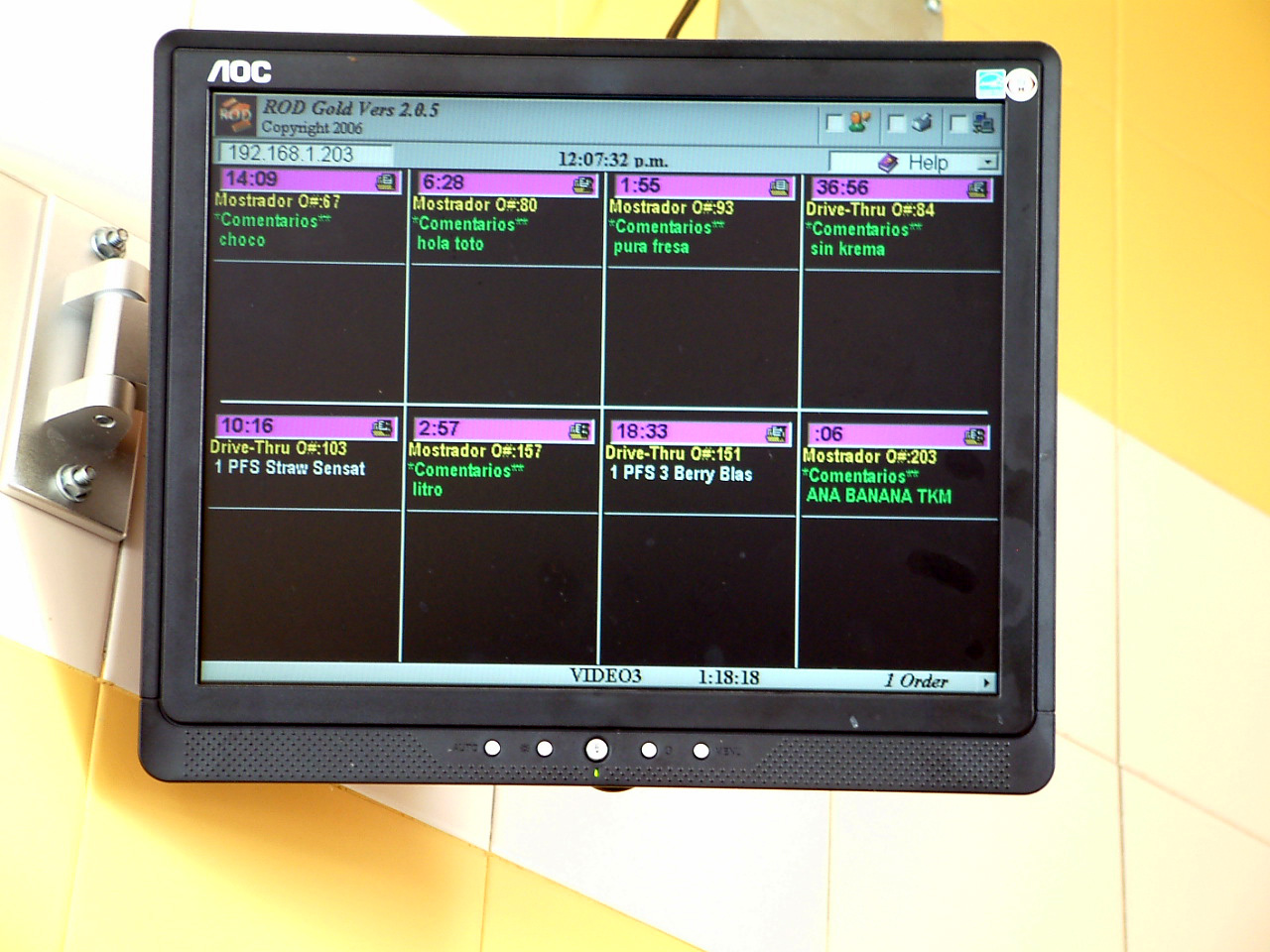 Visualización de Orden en Pantallas (KDS) iTN Consultores