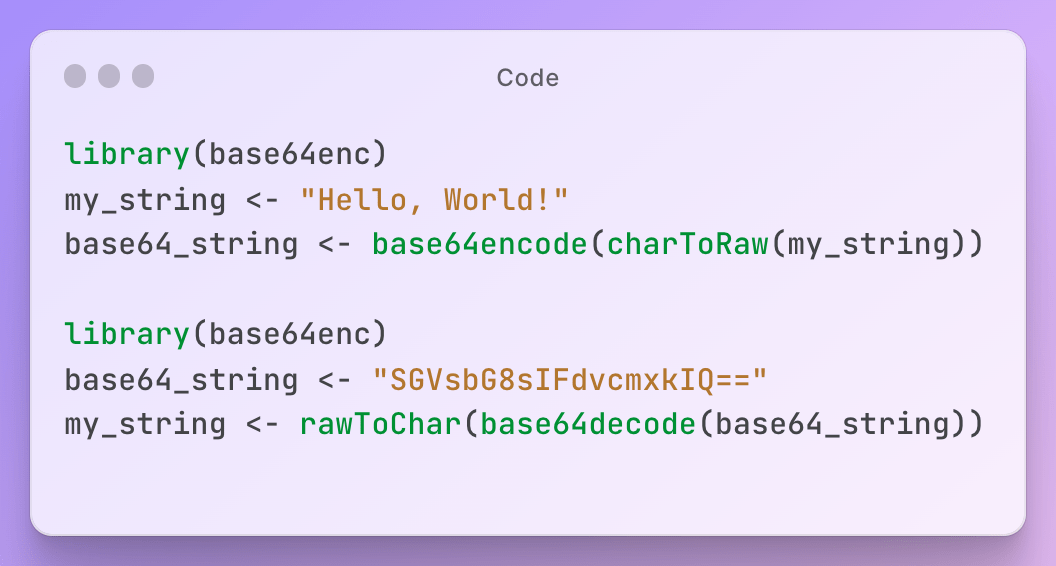 Base64 Encoding and Decoding in R Pitfalls to Avoid IToolkit
