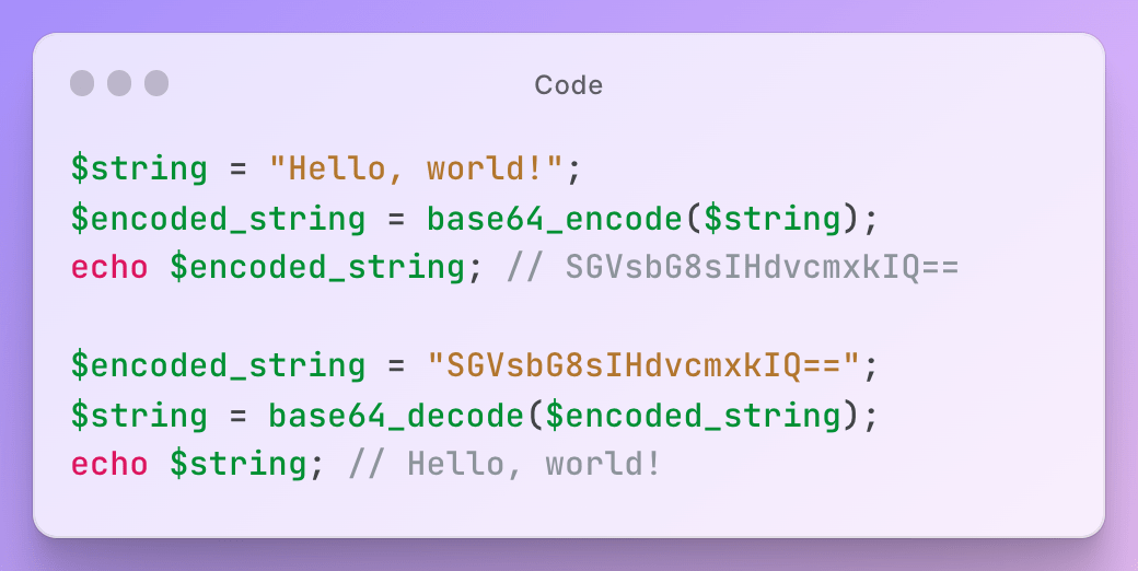 A beginner's guide to base64 encoding and decoding in PHP IToolkit