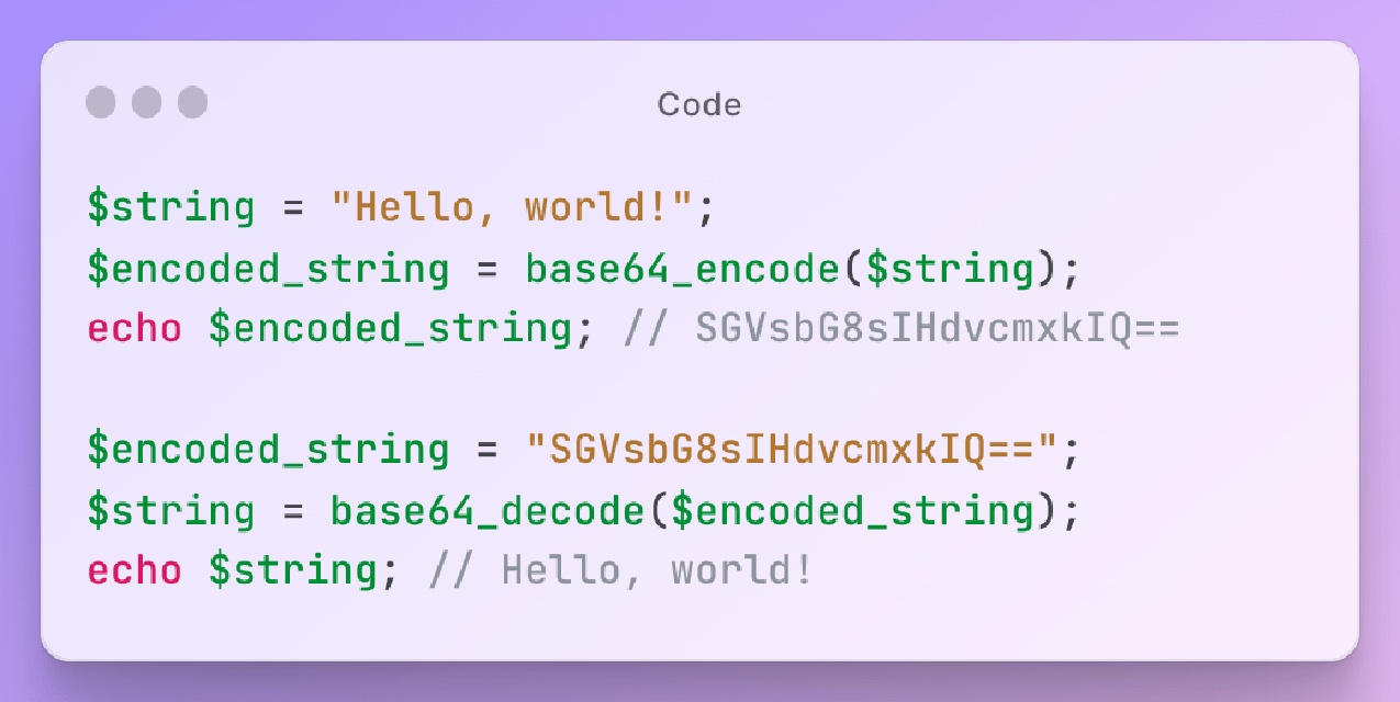 A beginner's guide to base64 encoding and decoding in PHP IToolkit