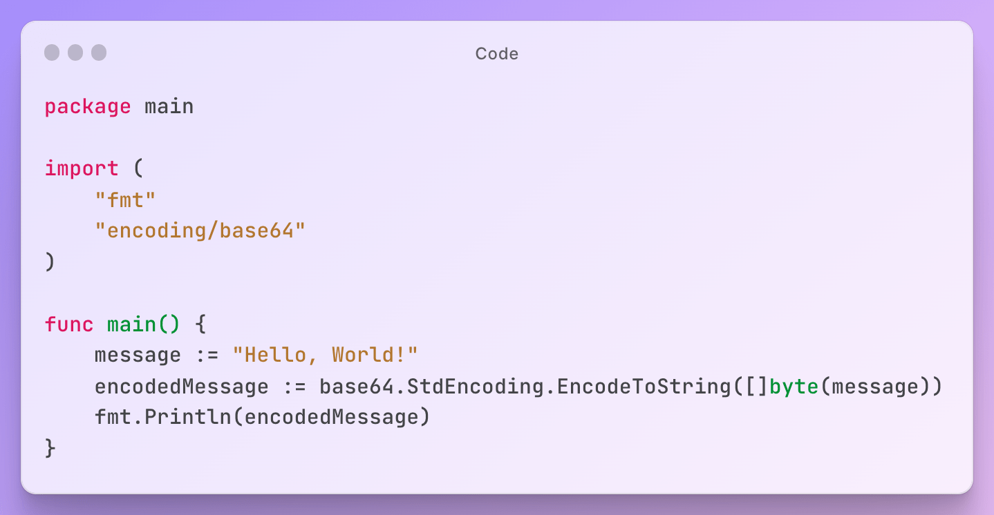 How to Use GoLang Base64 Package Encoding and Decoding IToolkit