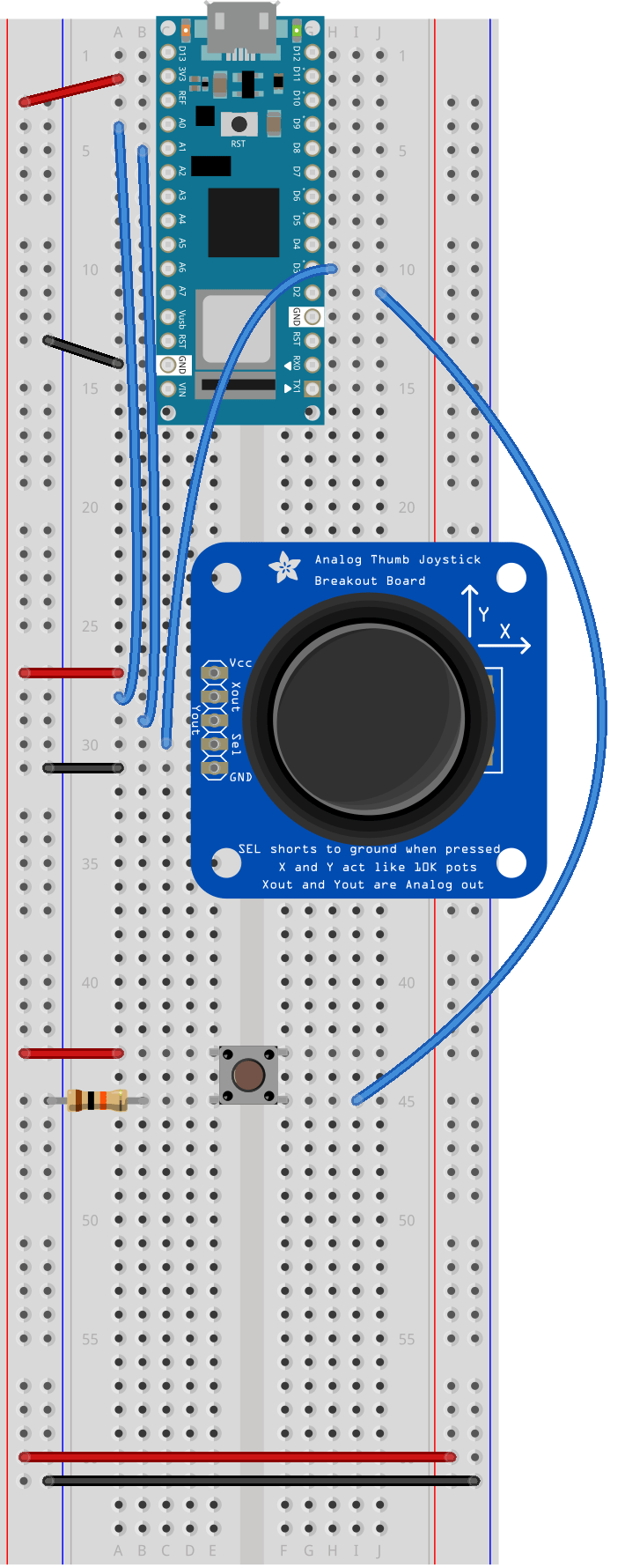Lab Mouse Control With Joystick ITP Physical Computing