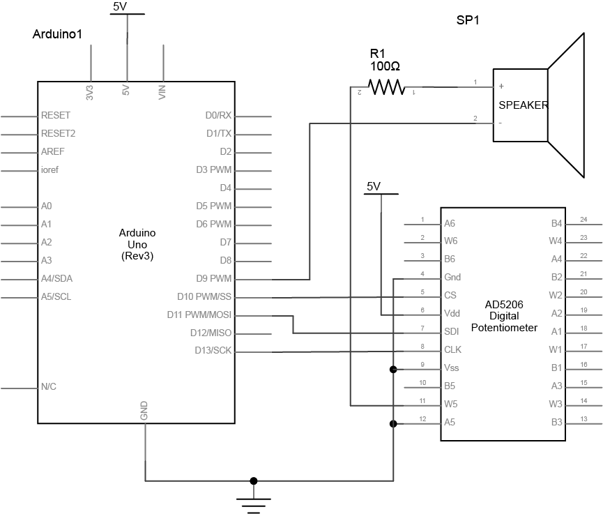 Digital potentiometer arduino