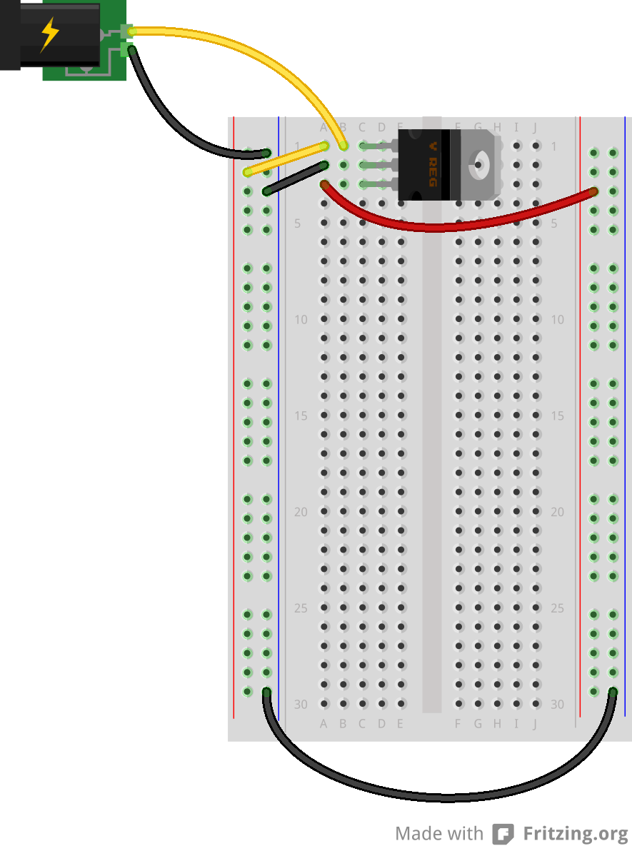 Fritzing power supply 12v hongarage