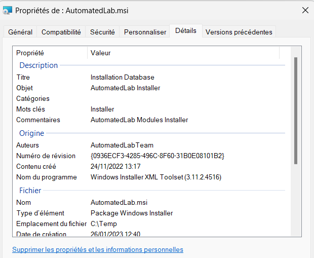 Retrieving MSI file information with PowerShell