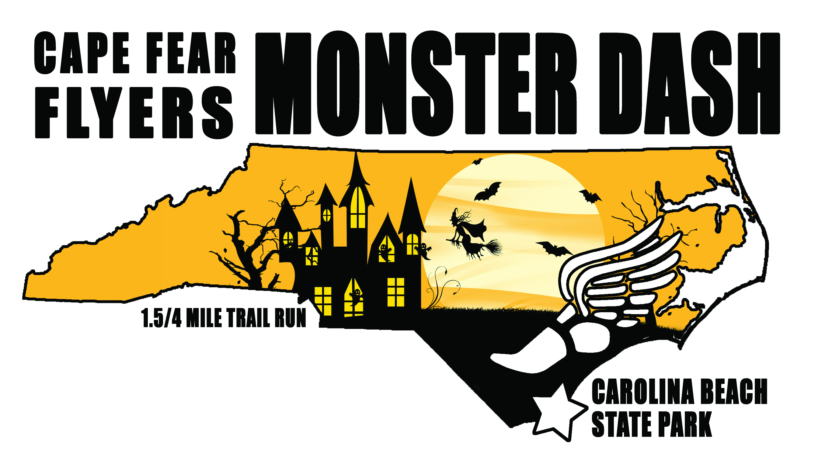 Cape Fear Flyers Monster Dash October 20, 2018 NC Race Timing and