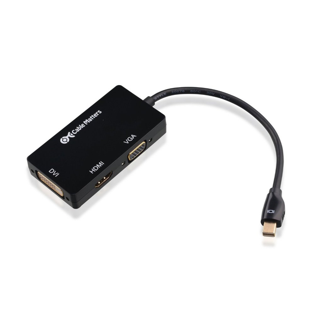 Review Cable Matters Mini Display Port to HDMI, VGA and DVI Adapter ITs965