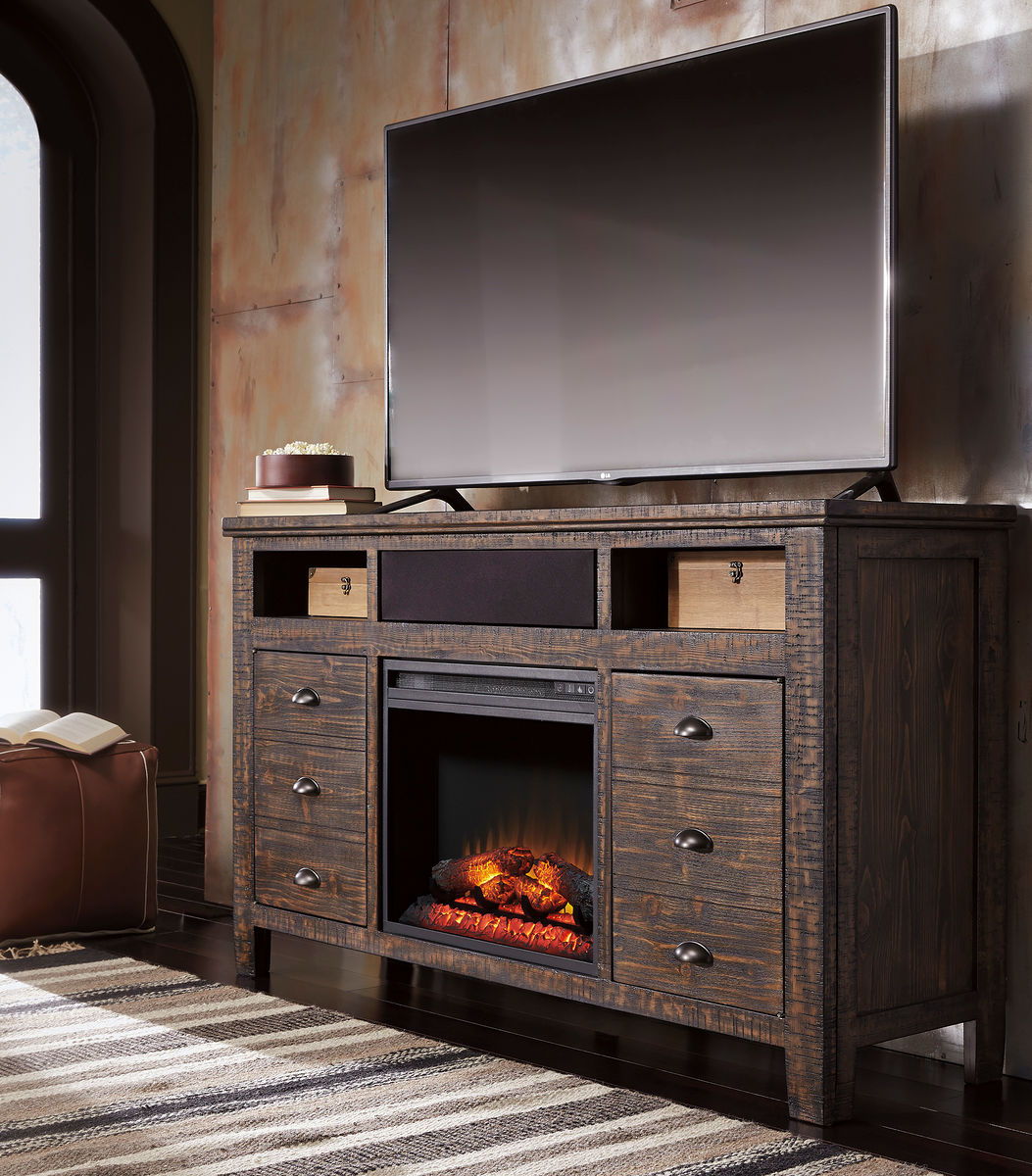 Trudell Entertainment Center XL TV Stand with LED