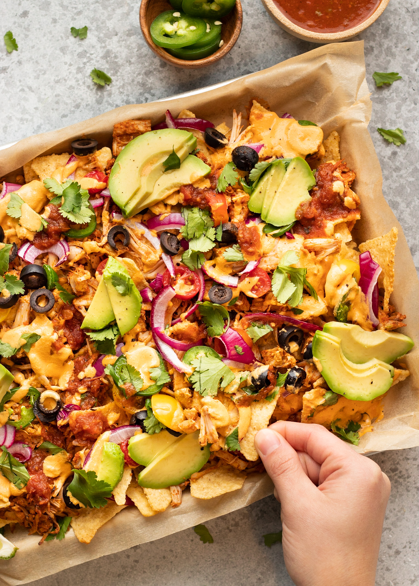 Sheet Pan Jackfruit Nachos It's All Good Vegan