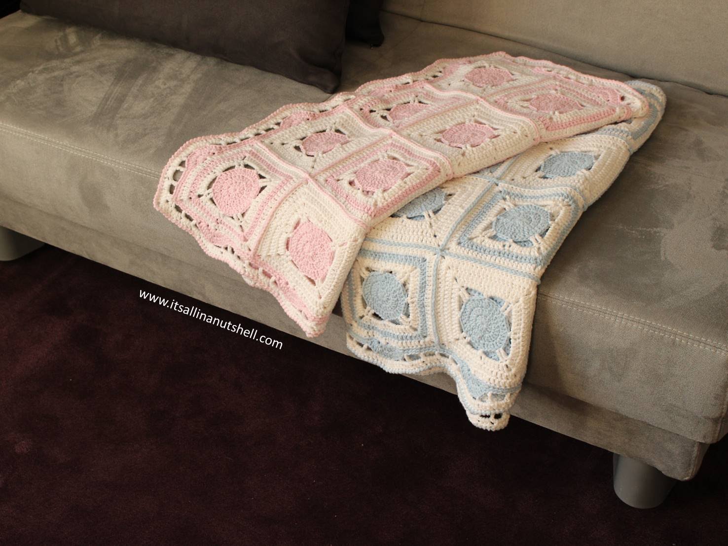 Sweet Dreams Baby Blanket Reveal It's all in a Nutshell Crochet