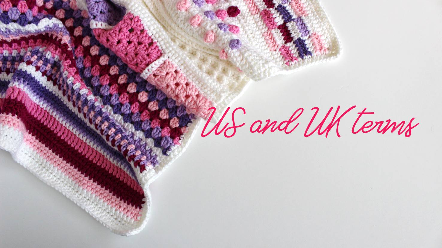 Crochet abbreviations & difference between US and UK crochet terms It
