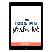 The Idea Pin Starter Kit