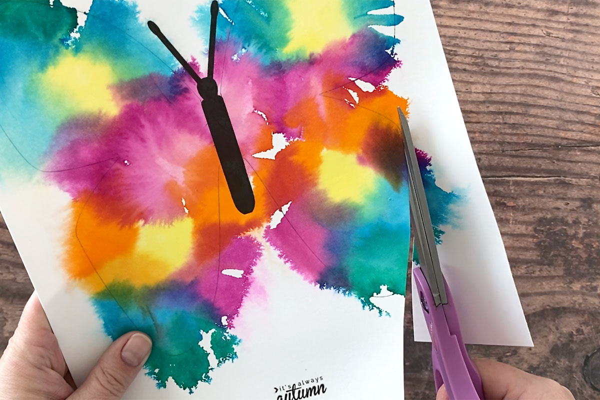 Tissue Paper Butterfly Art {easy project for kids} It's Always Autumn