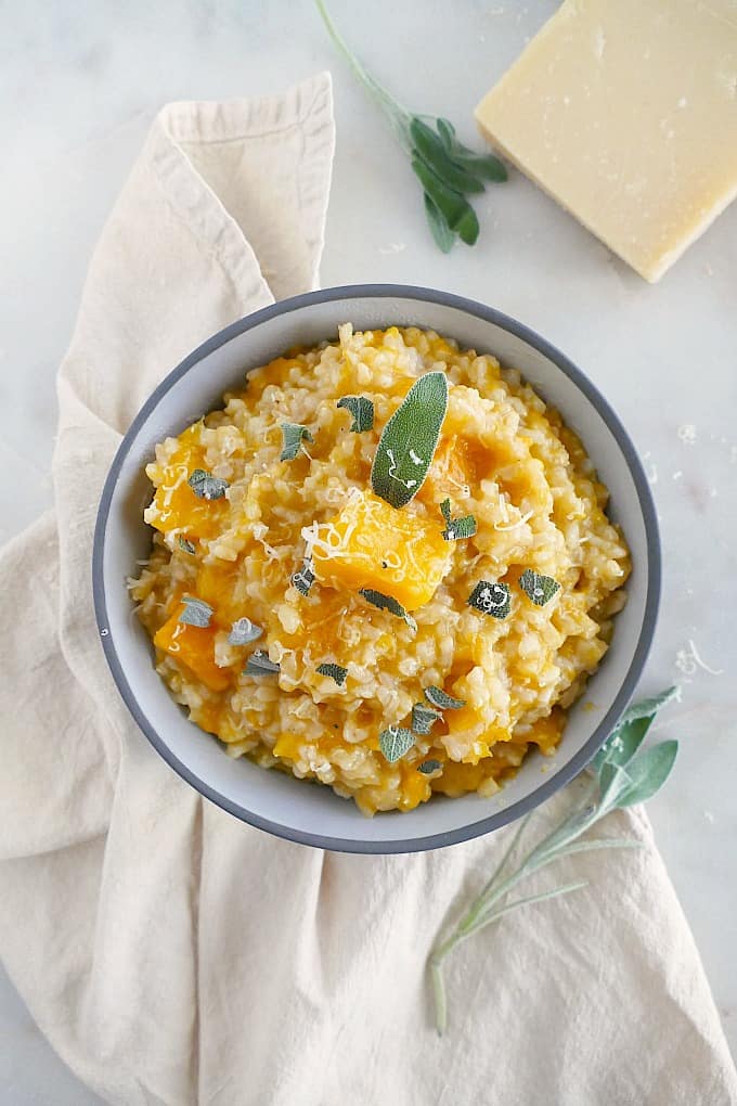 Slow Cooker Butternut Squash Brown Rice Risotto It's a Veg World