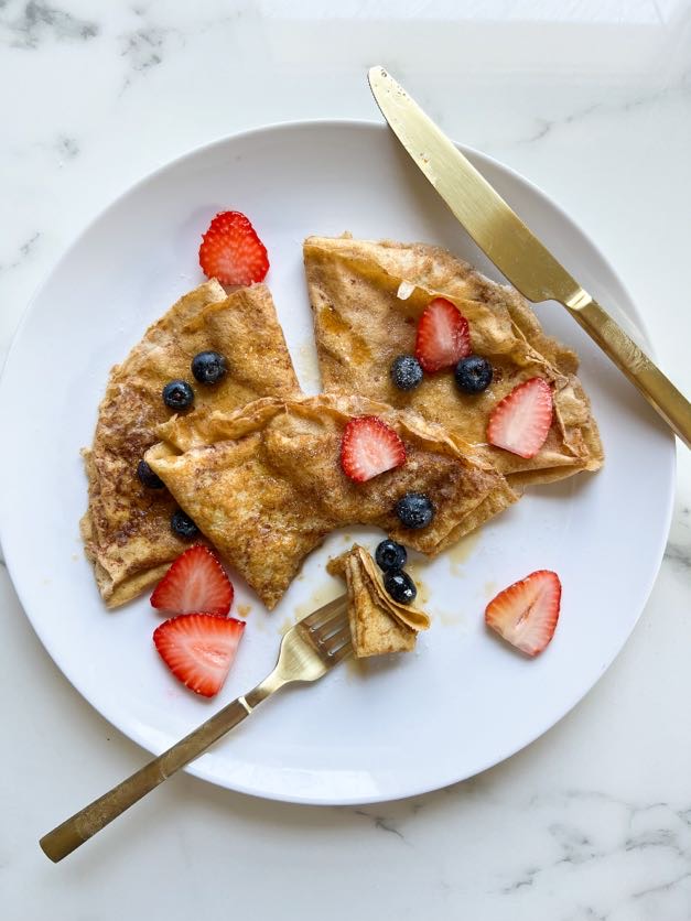 3ingredient French Toast Protein Crepes Chef Bae