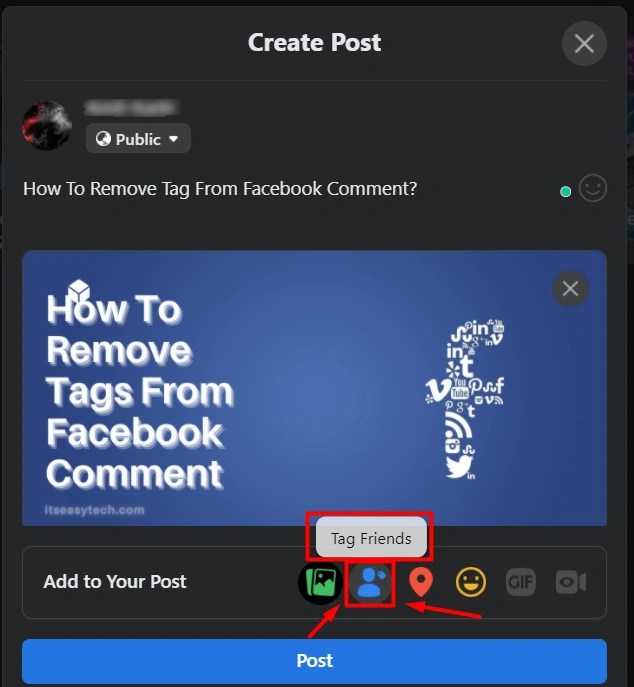 How To Remove Tag From Facebook Comments ItsEasyTech