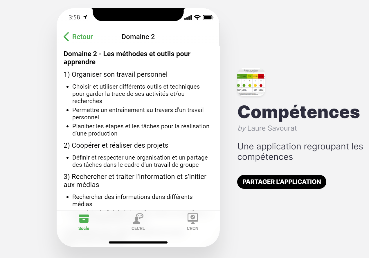 Compétences en anglais une application It's English O'Clock!