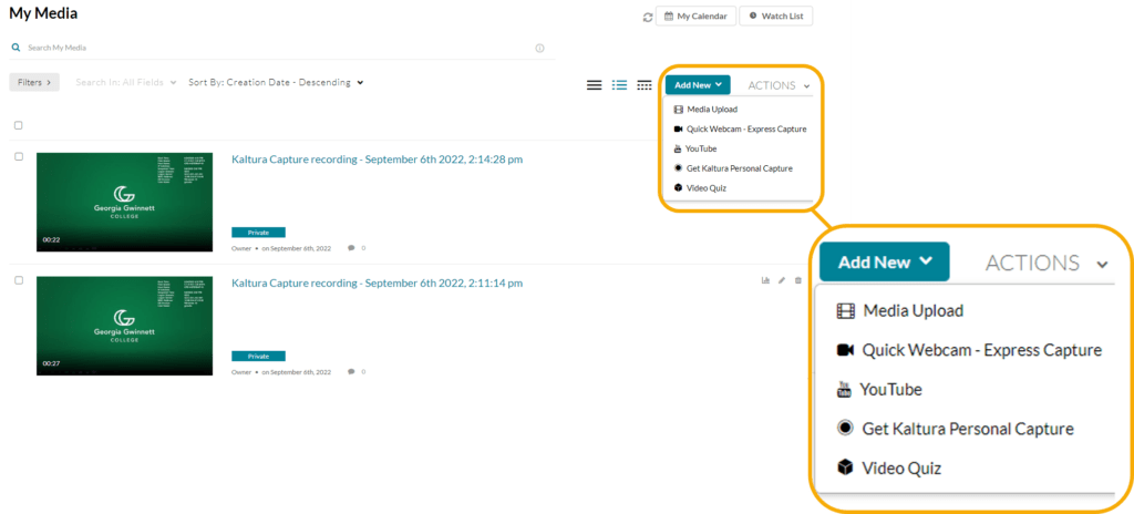 Can Students Create And Submit Videos In Mycourses It Service Catalog