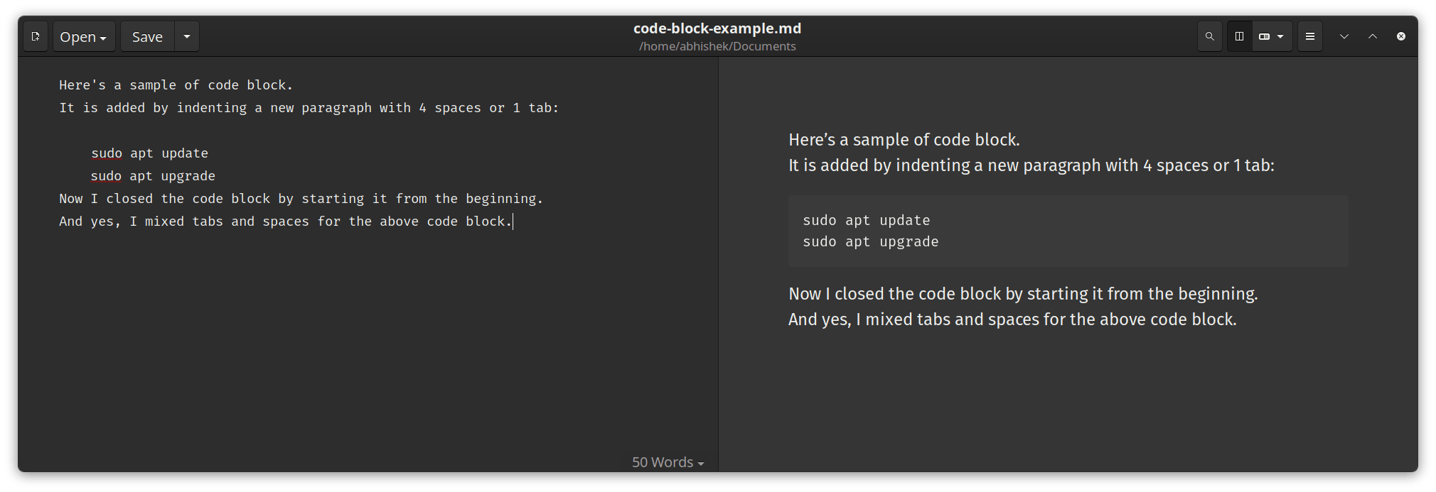How to Add Code Blocks With Syntax Highlight in Markdown