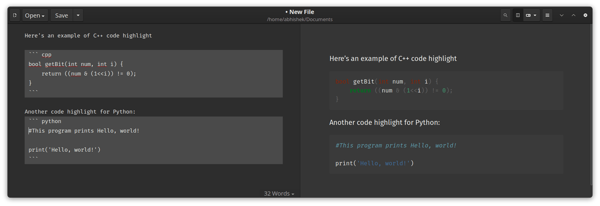 How to Add Code Blocks With Syntax Highlight in Markdown