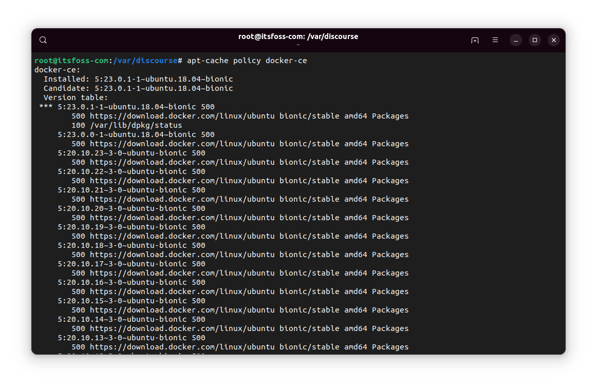 Downgrading a Package via aptget in Ubuntu and Debian