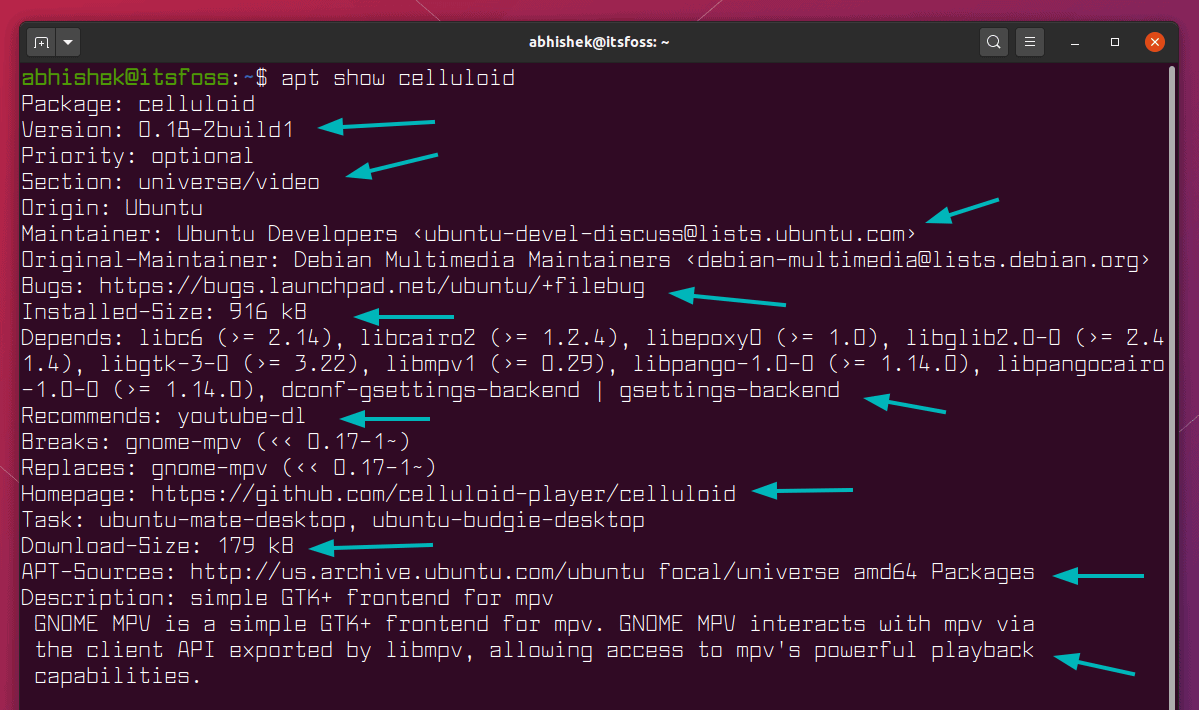 Using 'apt search' and 'apt show' Commands to Search and Find Details