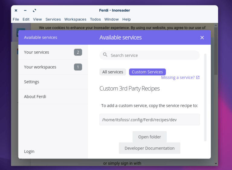Ferdi A Free & OpenSource Alternative to Franz & Rambox