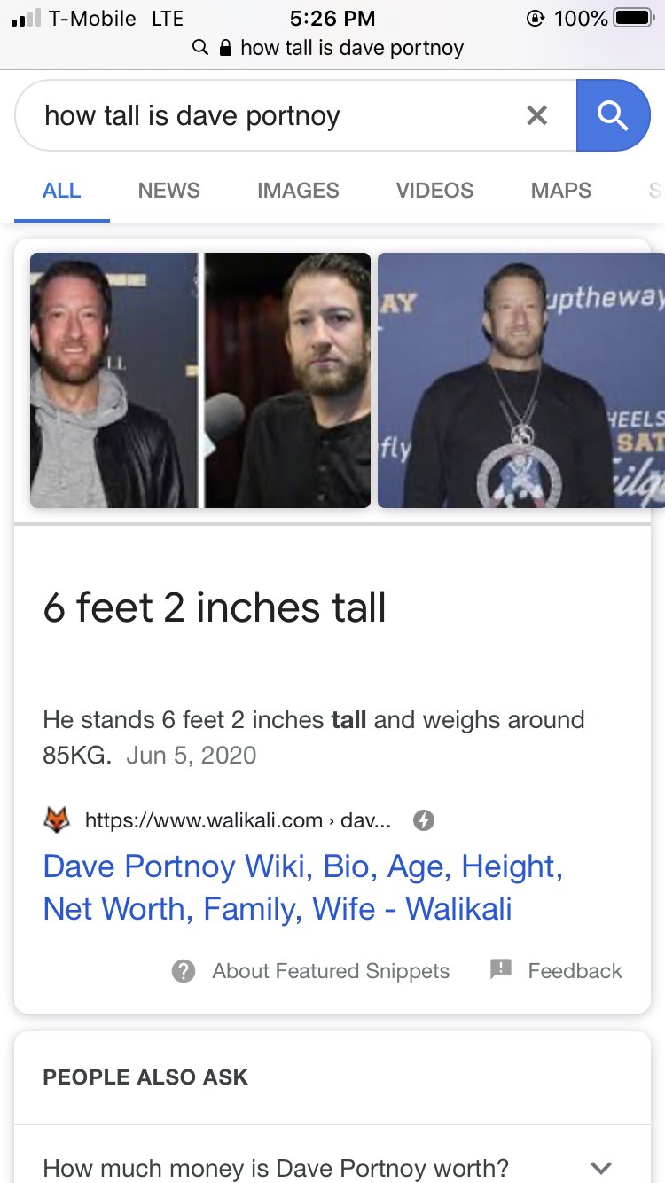 How Tall Is Dave Portnoy? What Is His Height? Game 7