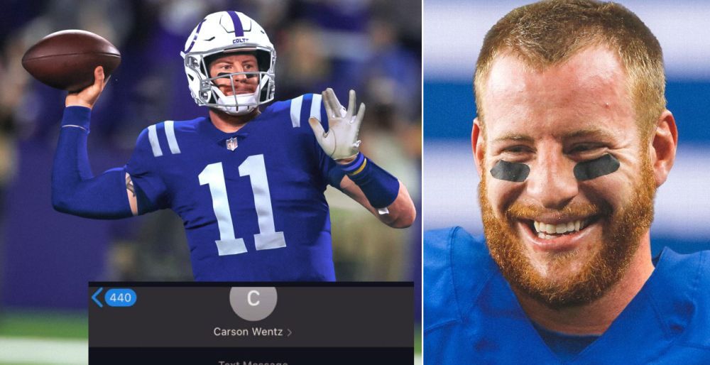 Carson Wentz Mocked Over Leaked Text After Colts Trade Game 7