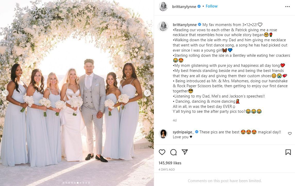 Patrick mahomes wedding photos