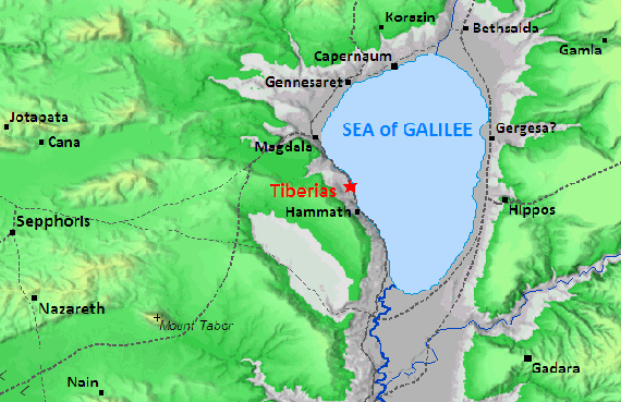 Sea Of Galilee Map Jesus Time Tiberias | Why Jesus Didn't Teach In Tiberias