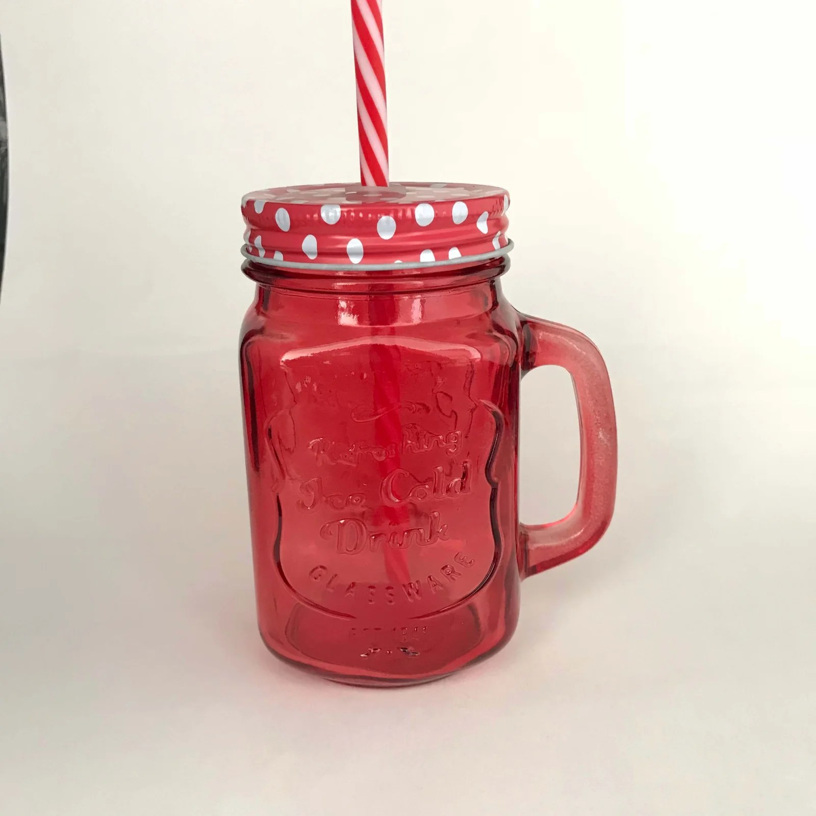Colored Mason Jar Mug 16oz / 453ml ITS (Glassware Specialist)