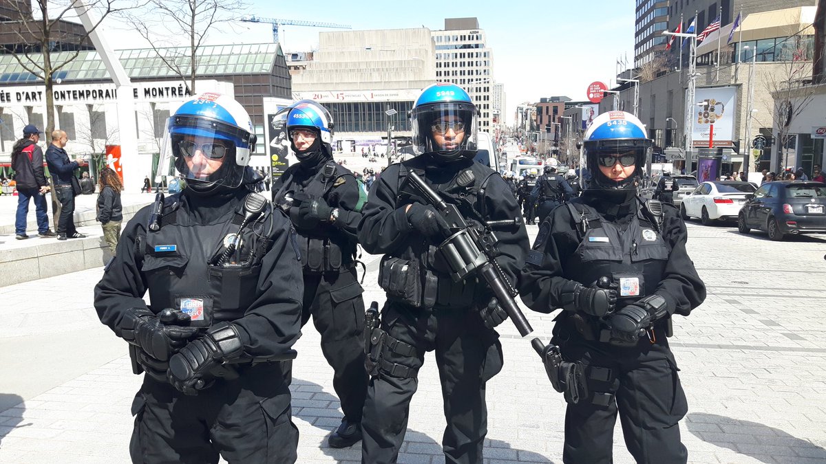 Montreal Police Protect FarRight Demo From Antifascists