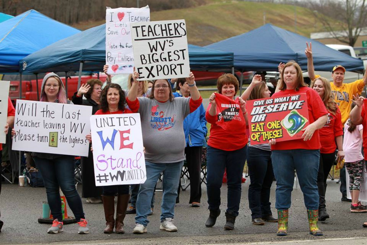 Audio Report From the Picket Lines of the West Virginia Teachers