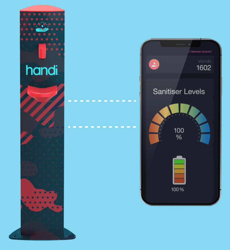handi Touchless & IoT Connected Hand Sanitisation Technology