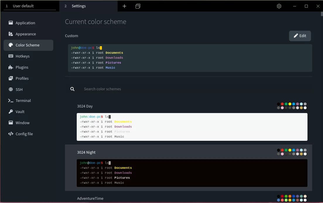 Windows terminal color scheme ubuntu naaslim
