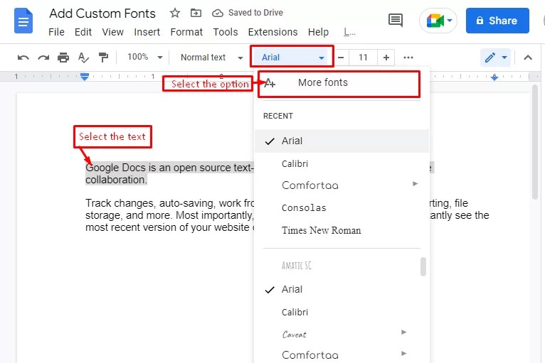 How to Add Custom Fonts in Google Docs Its Linux FOSS