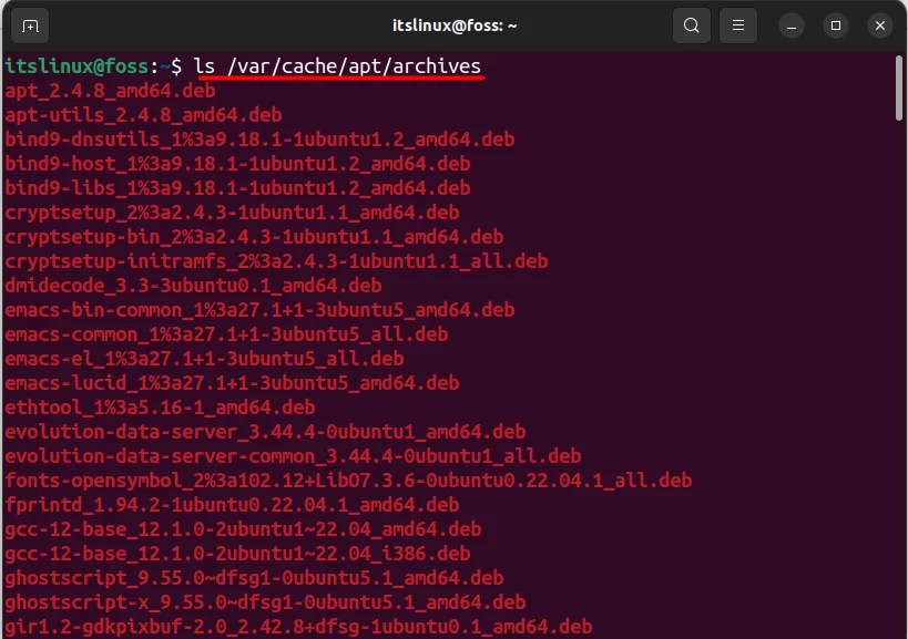 How to Clear apt Cache in Ubuntu 22.04? Its Linux FOSS